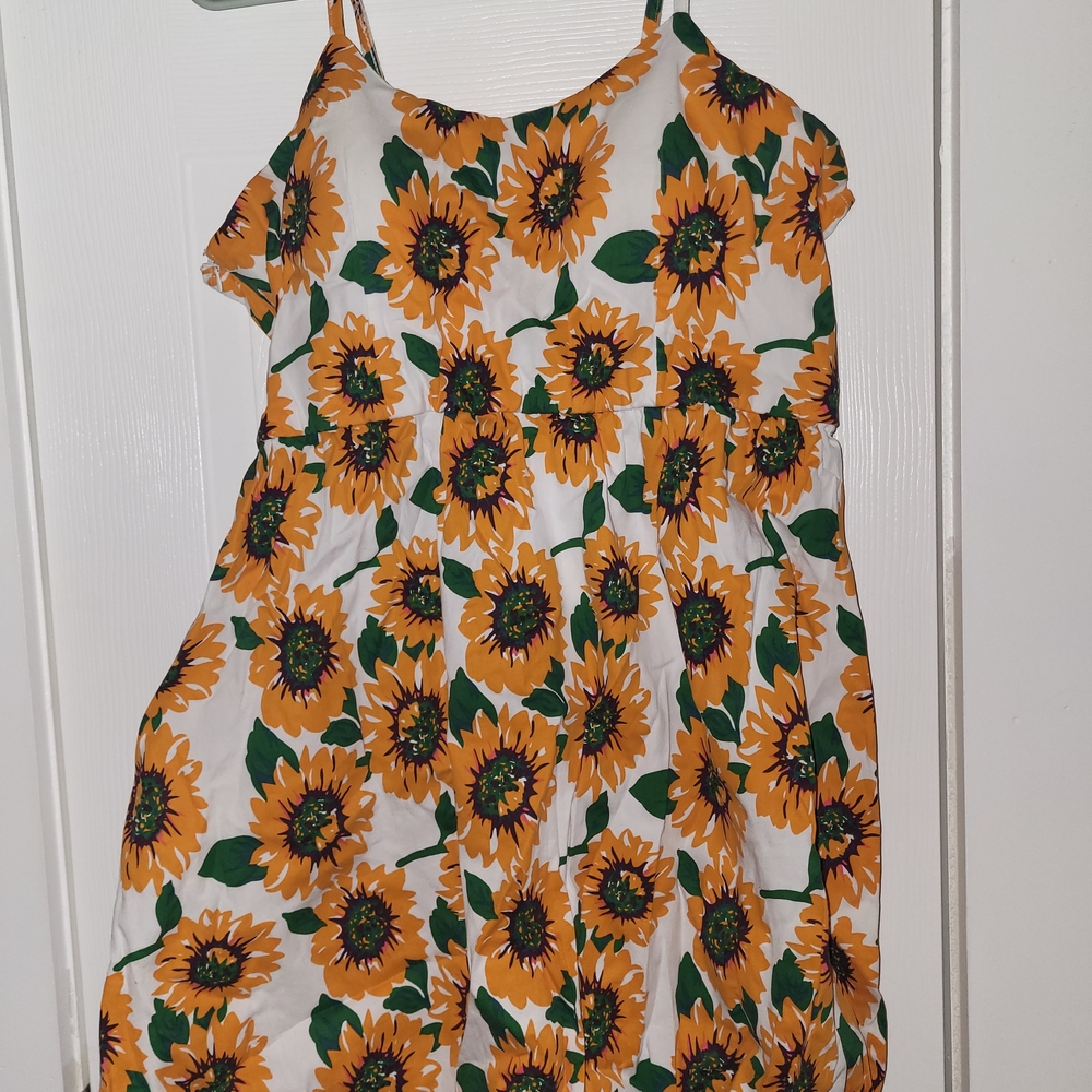 Shein Sunflower Print Dress
